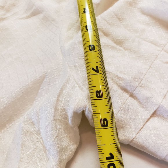 B.O.G Collective blouse size Medium ruffle sleeve boho cream tie back new - Picture 9 of 11